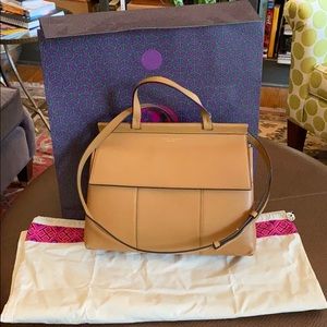 Tori Burch Block T-Satchel